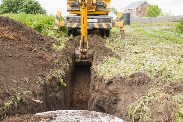 Drainage Trench Installation in Foley