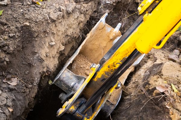 Downspout Trenching in Foley